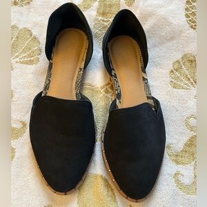 Women’s Crown Vintage slip on shoe - Black with pewter studs - Size 6